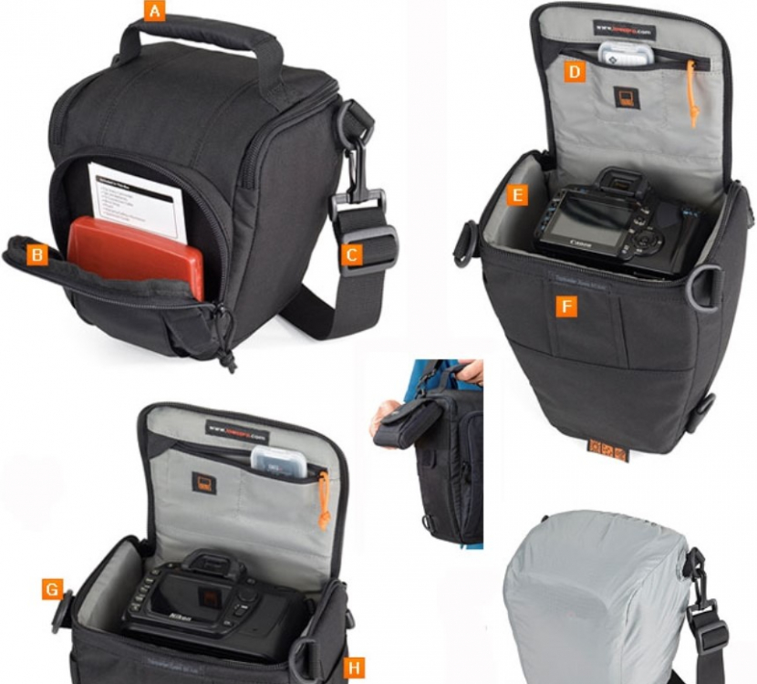 Сумка для фотокамеры Lowepro Toploader Zoom 45 AW II черный